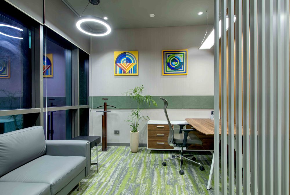 Private cabin and discussion area